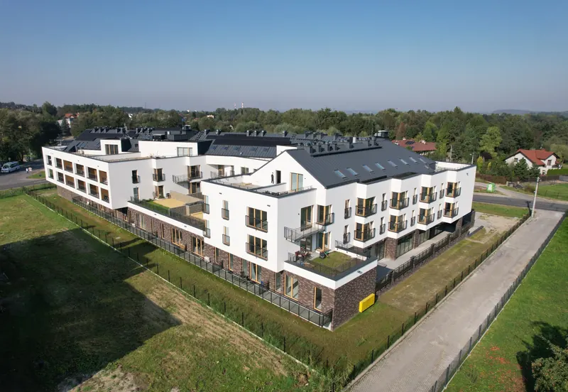 Zdjęcie lotnicze budynku Arka Nova